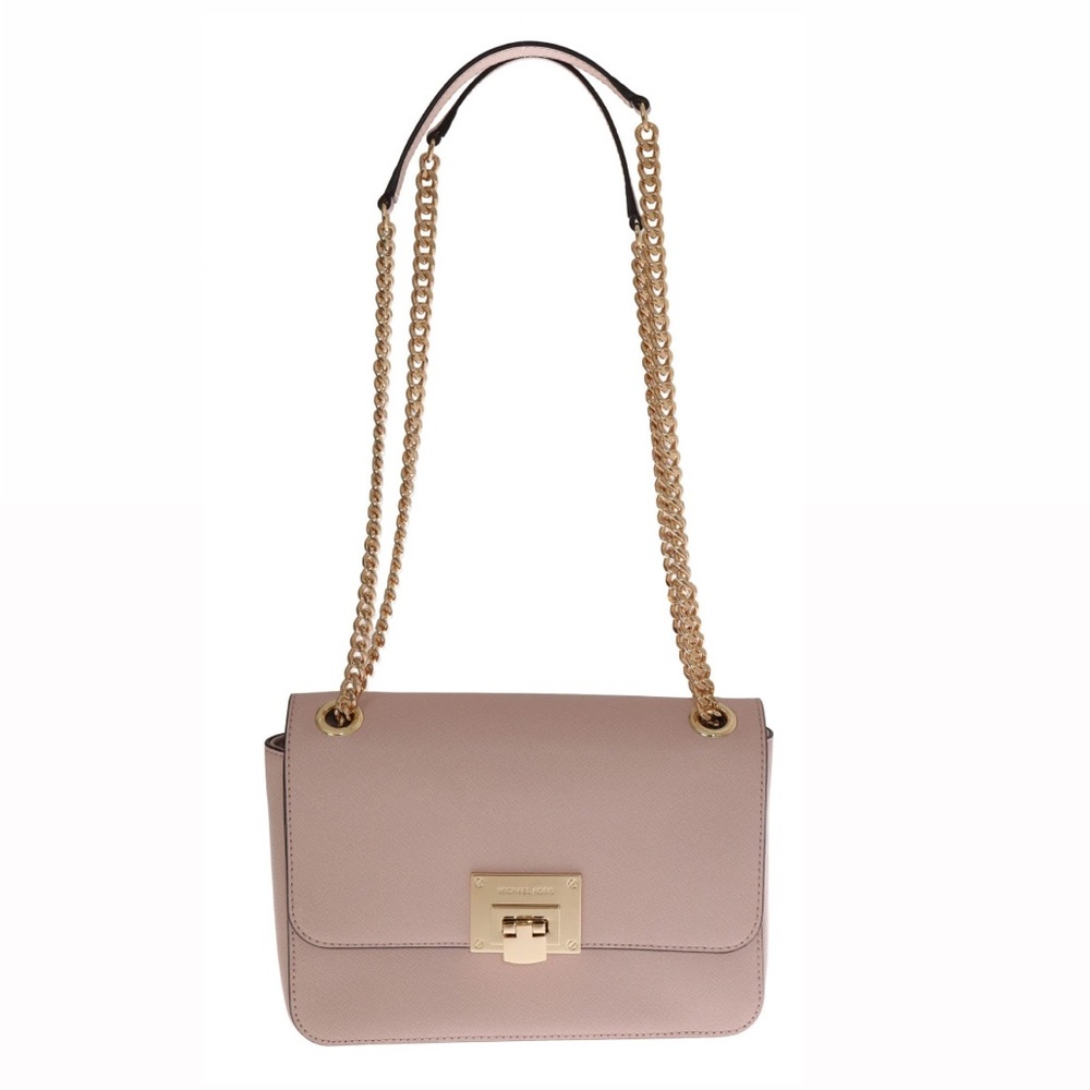 Michael Kors Pink Tina Leather Shoulder Bag